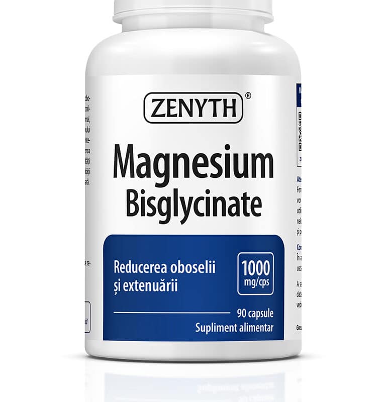 Magneziu Bisglicinat 1000 mg, 90 capsule