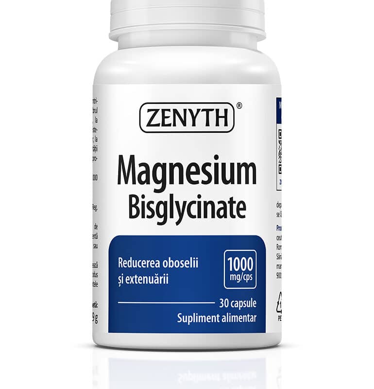 Magneziu Bisglicinat 1000 mg, 30 capsule